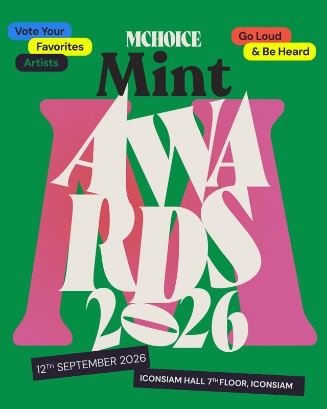 Official Mchoice and Mint Awards 2026 poster for September 12 at ICONSIAM Hall